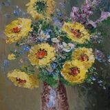 Tableau « Nature morte aux fleurs dans un vase »
