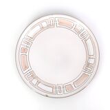 Hollow round dish, mesh model, in Niderviller earthenware, 1960s