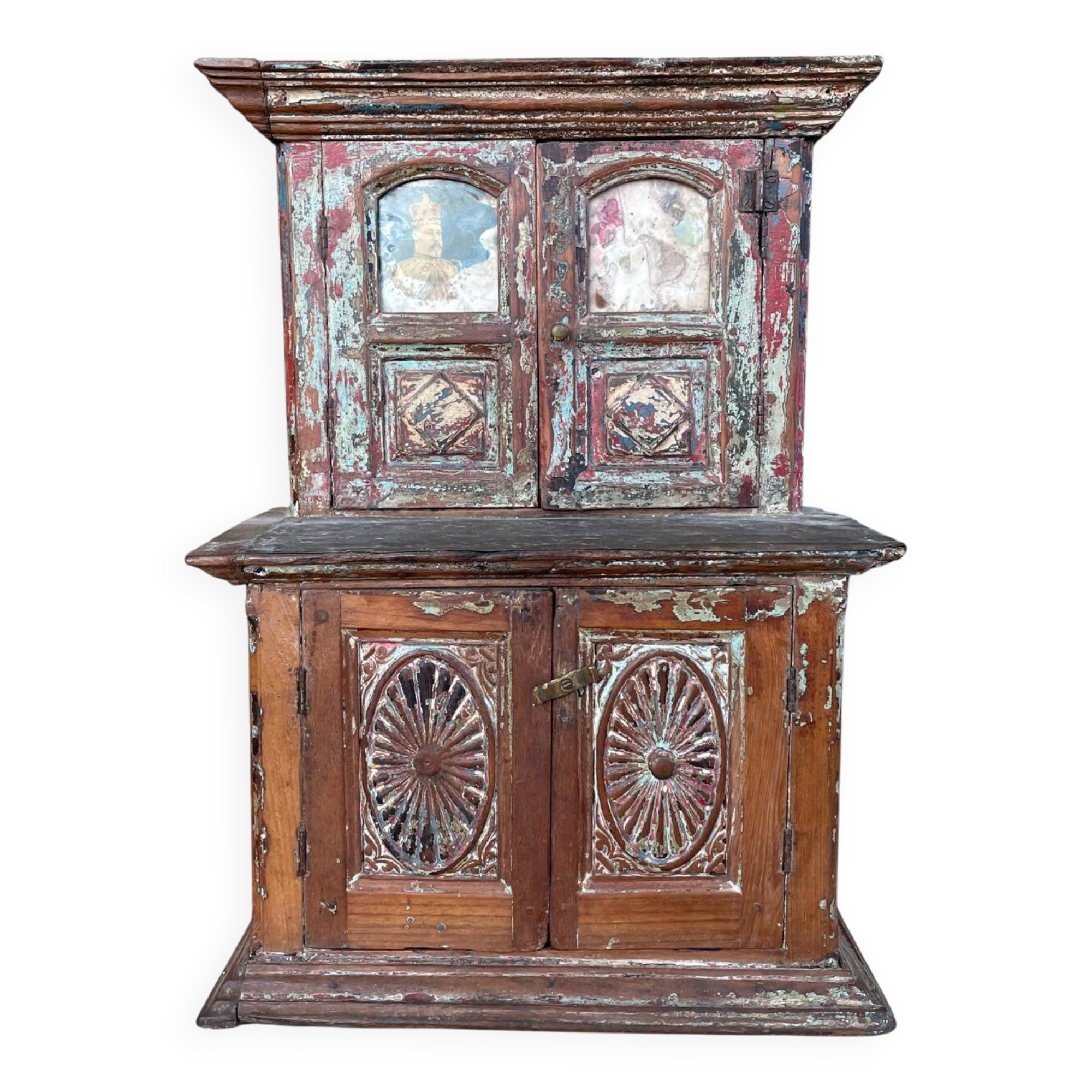 Nepalese furniture with photo of the king