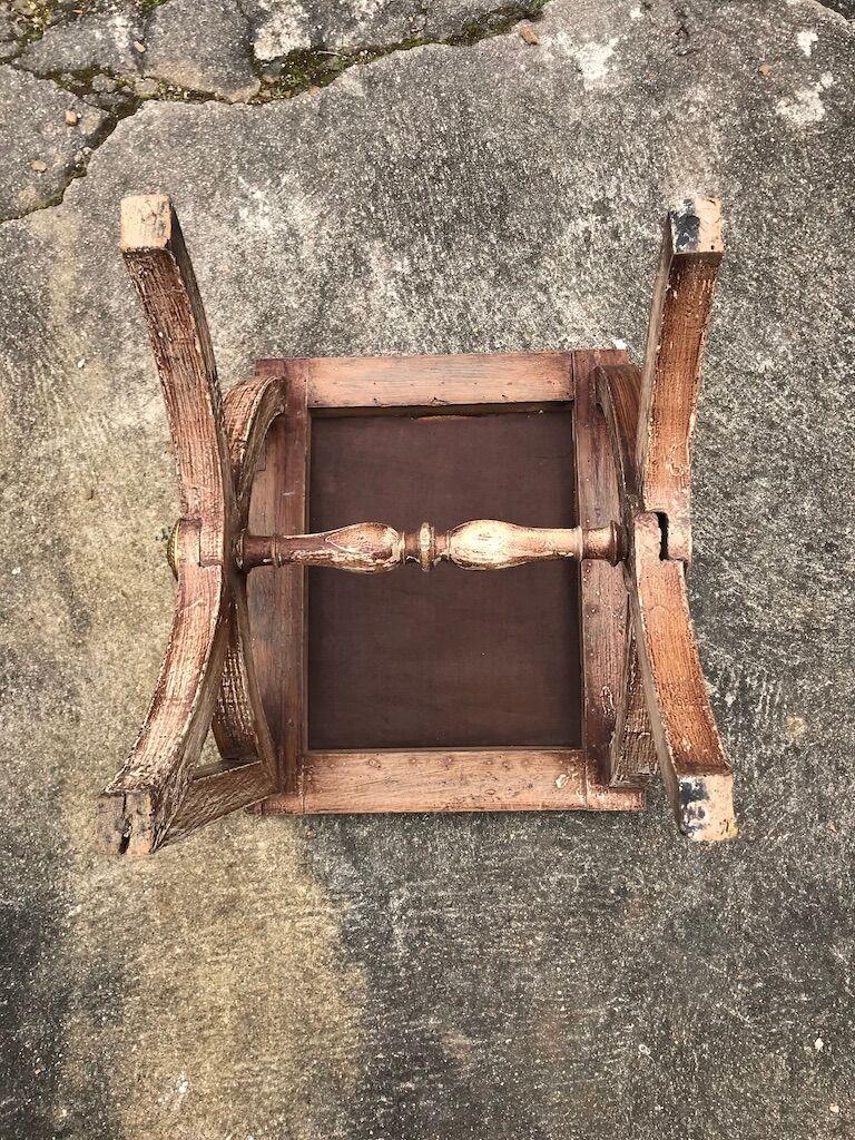 Tabouret dagobert 19e siecle