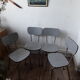 4 vintage formica chairs from 60/70