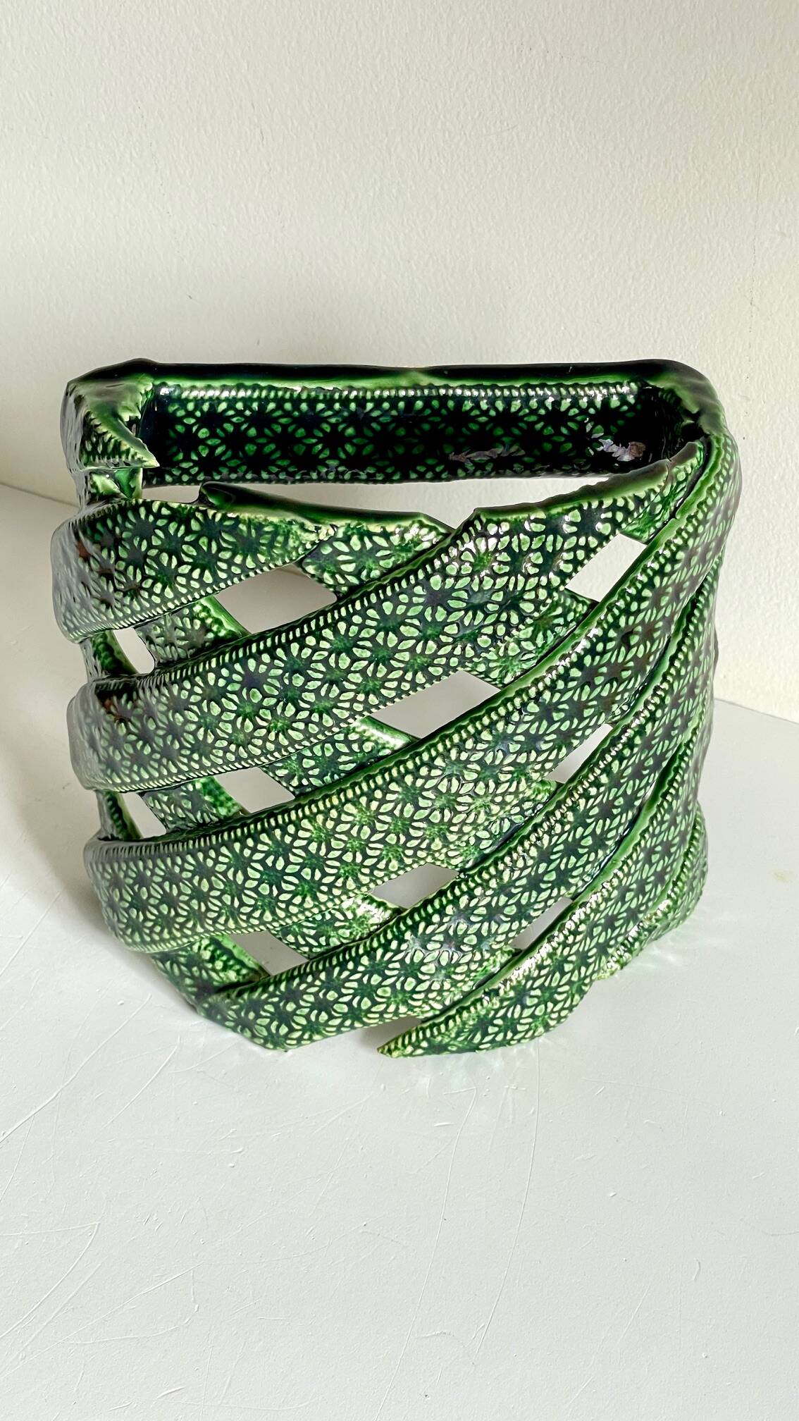 Wall lamp ceramic craftsmanship vintage