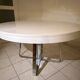 Ligne Roset AVA Ø130 extendable – white lacquer – chrome base