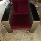 Set f 2 vintage club chairs and table