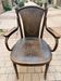 Fauteuil Thonet ancien, assise et dossier en bois pressé Art Nouveau