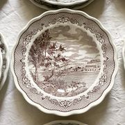 Swiss landscape Italy 25-piece dinner and soup plates