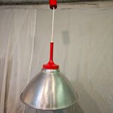 80s brushed aluminum pendant light