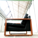 Fauteuil en cuir, Finlande, années 1960