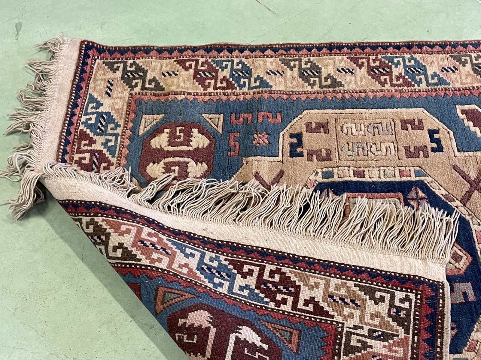 Handmade wool oriental carpet - 1m92x1m03