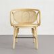 Paire de fauteuils en rotin et cannage