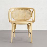 Paire de fauteuils en rotin et cannage