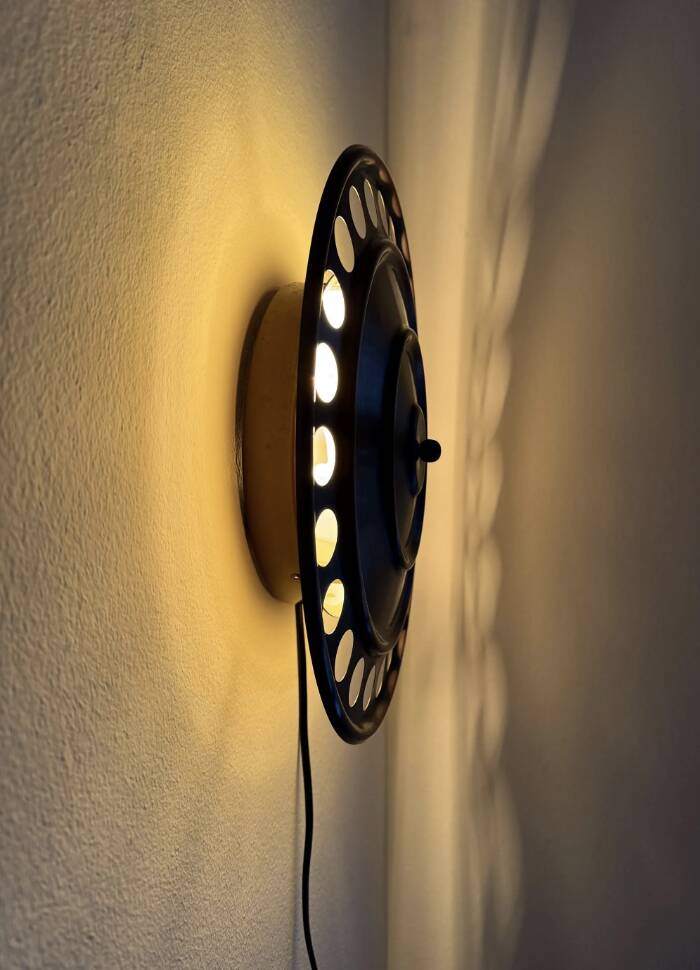 Wall sconces, Bankeryd, Nils Ledung, Copper, swedish, 70/80s, pair