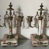 Pair of Napoleon III candlesticks