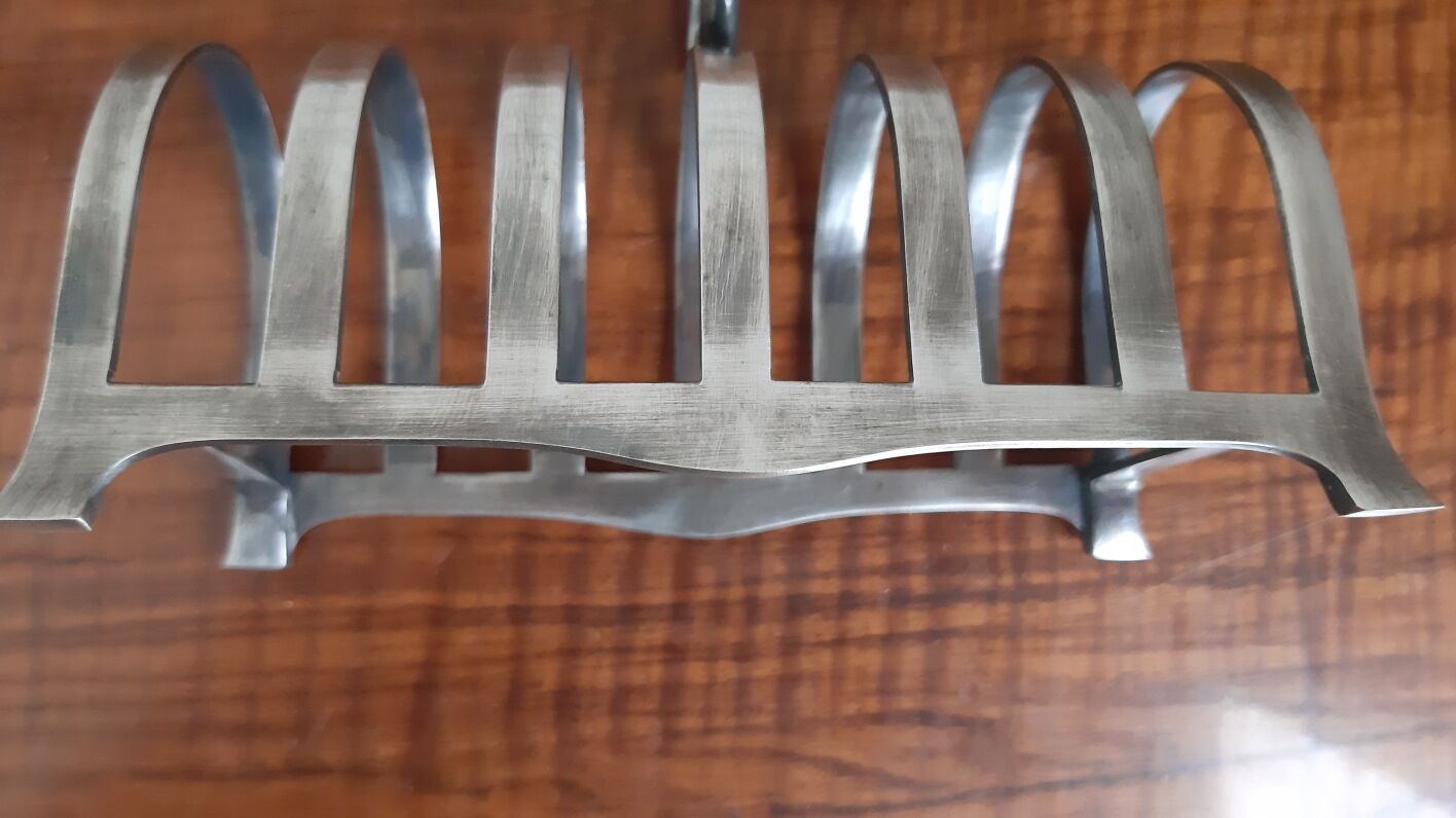 Toast door silver metal