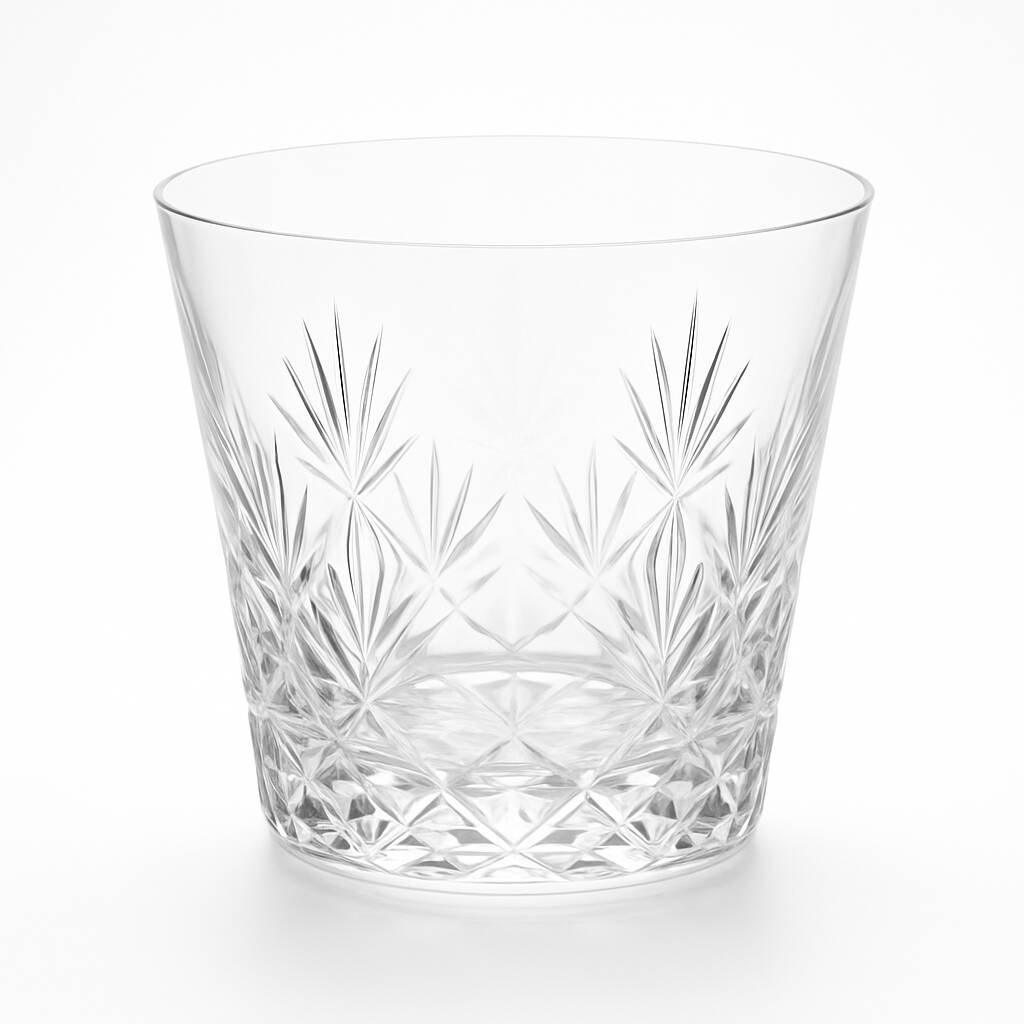 Set of 4 Saint-Louis crystal whiskey glasses – Florence model – Signed