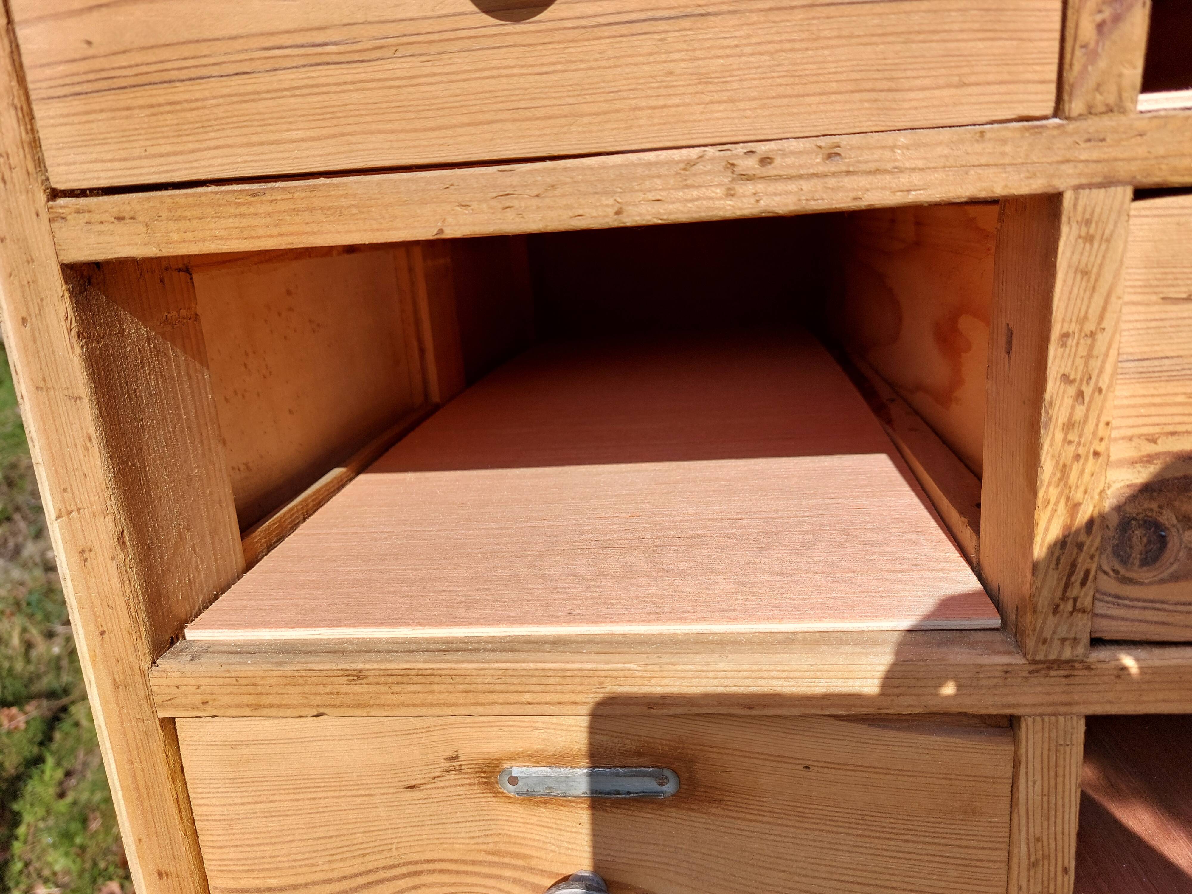 wooden workshop furniture, drawer unit