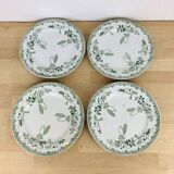 4 dessert plates Modern Style St Amand iron land