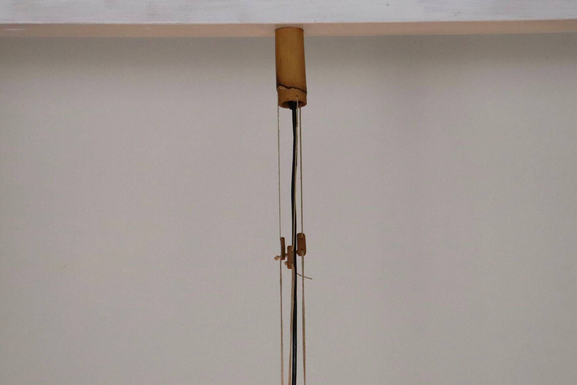 Hana I Chandelier, Uchiwa Series By Ingo Maurer For Design M, Germany, 1970s