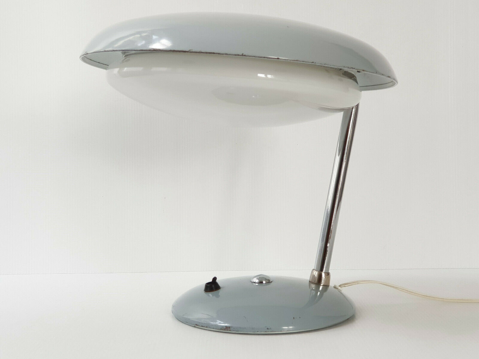 Lampe vintage 1950 Elra métal et verre