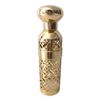 Art deco bottle old openwork gilded metal