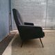Vintage black skai sofa