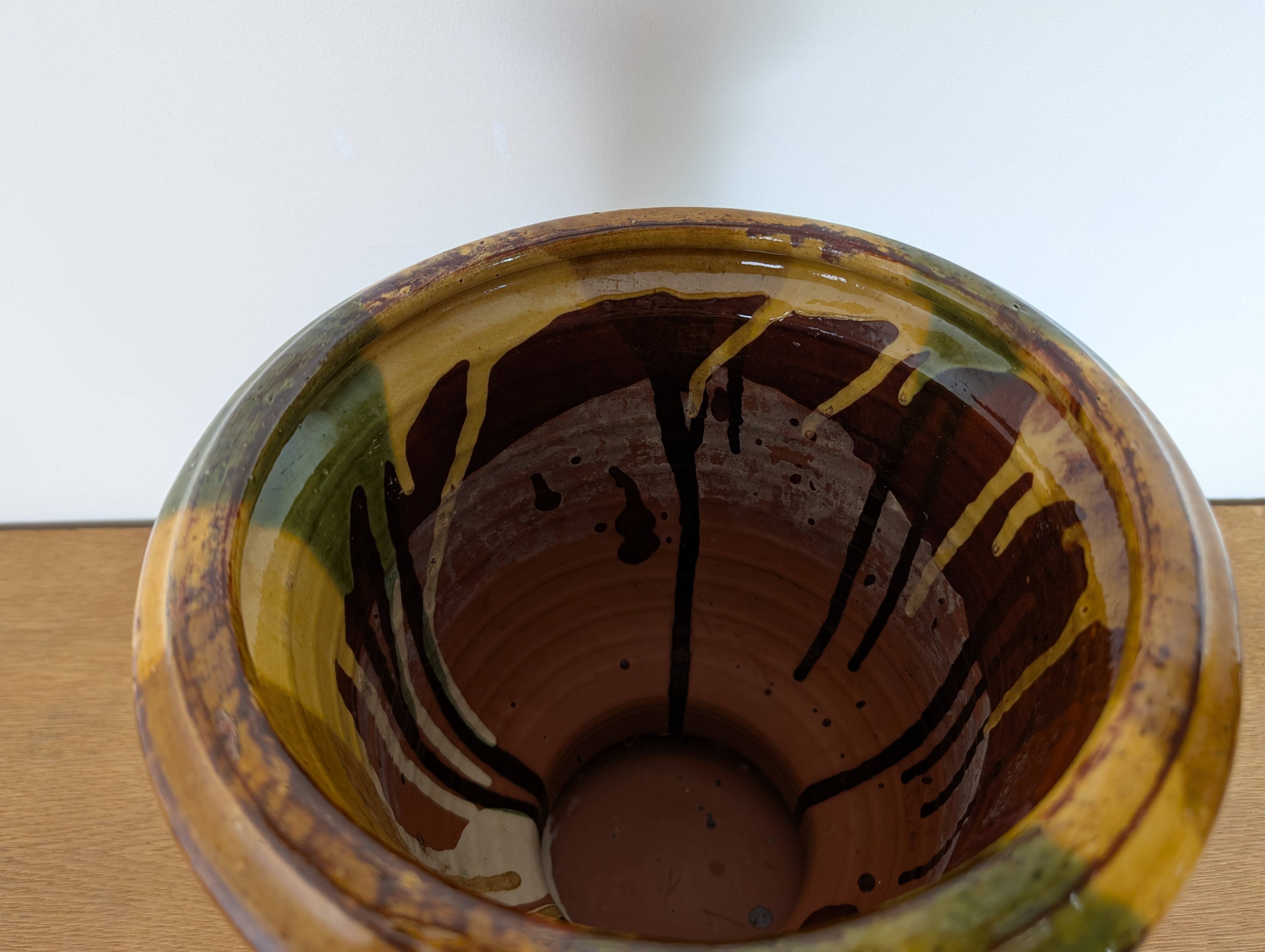 Uzes glazed earthenware planter