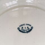 Set of 5 plates service Empire earthenware of Salins-iron Earth