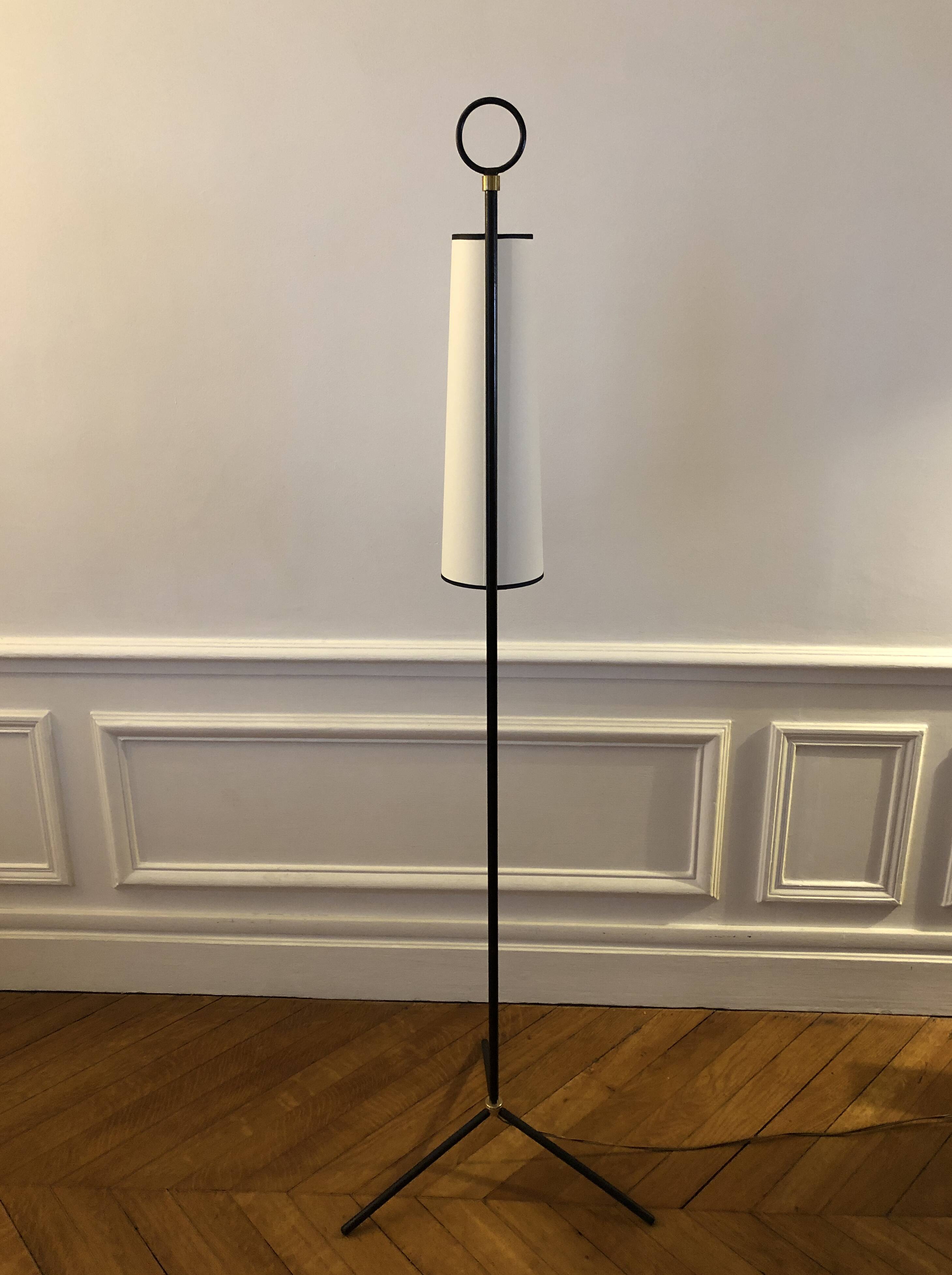 Lampadaire minimaliste tripode 1950