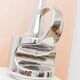 XL Vintage Ceramic Vase in Chrome Glaze (Silver) – SSF Italia, Space Age 1970s