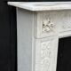 Louis XVI fireplace in Carrara marble, 18th century