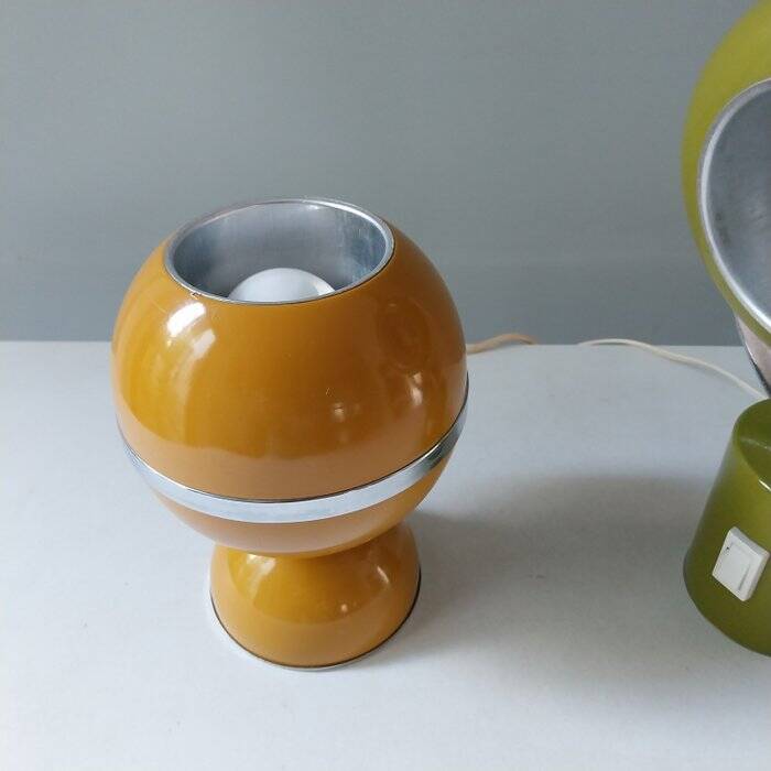 Set of vintage 70s table lamps