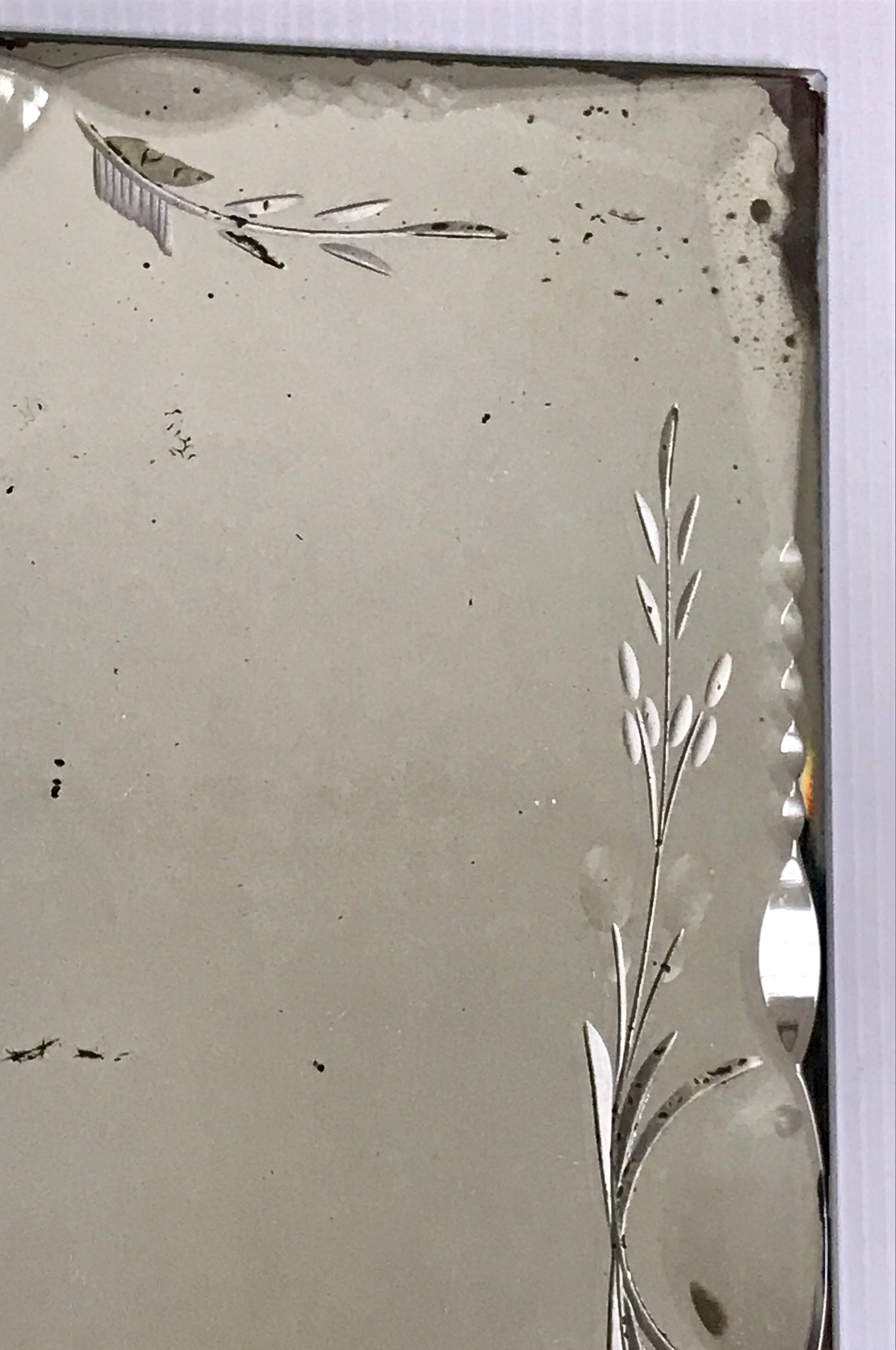 Mirror beveled and serious vintage 30 X 24cm