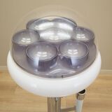 Floor lamp with ashtray, Space Age design, 1960s, production: Italy