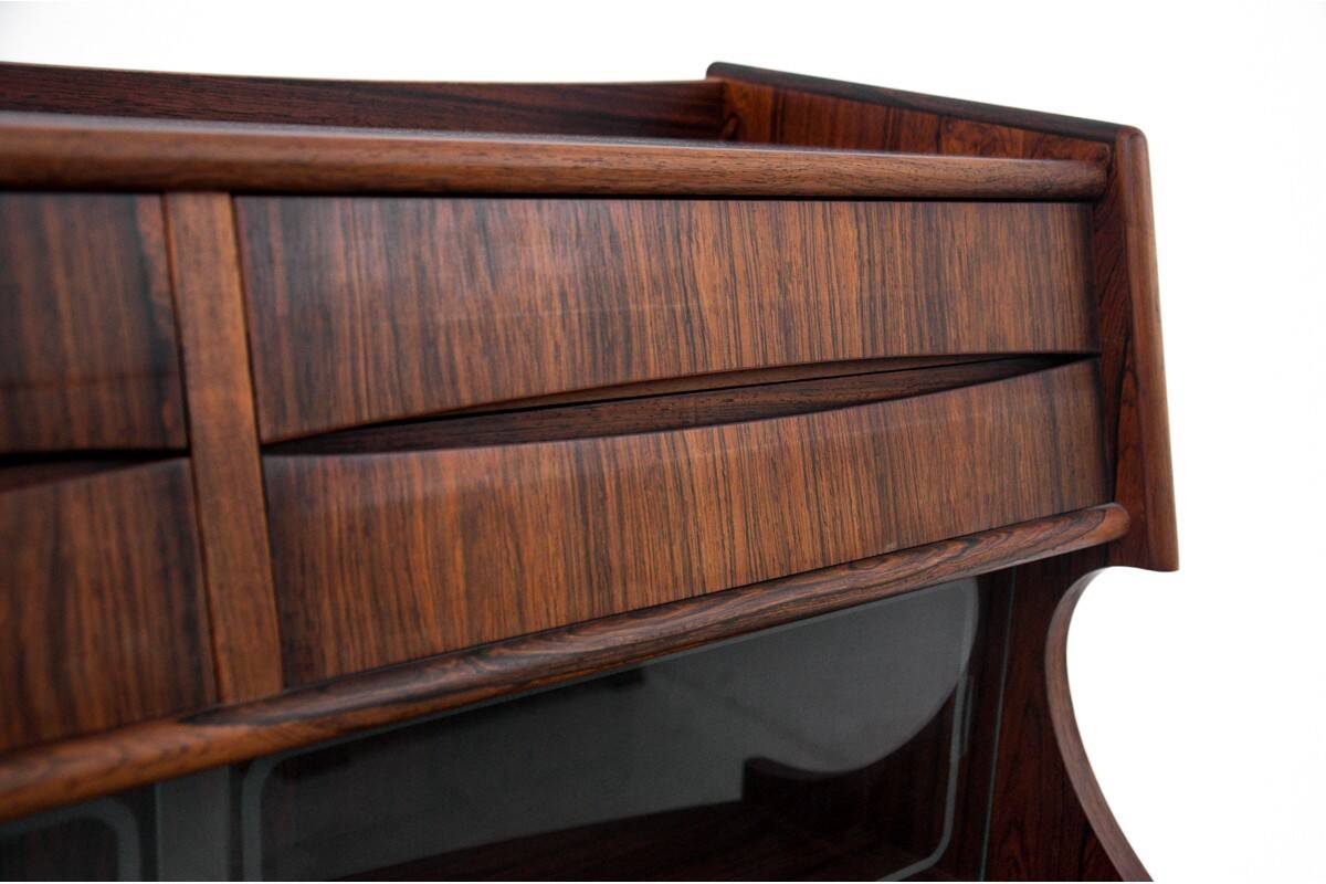 Rosewood writing desk, G. Falsig, Møbelfabrik Holstebro, 1960s