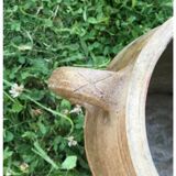 Glazed stoneware jar