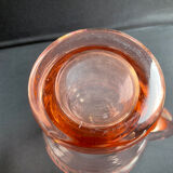 Service for 4 people - Art Deco - Glass or 1/2 pink crystal blown and cut