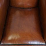 Fauteuil design en cuir de mouton