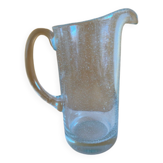 Bubble glass pitcher
