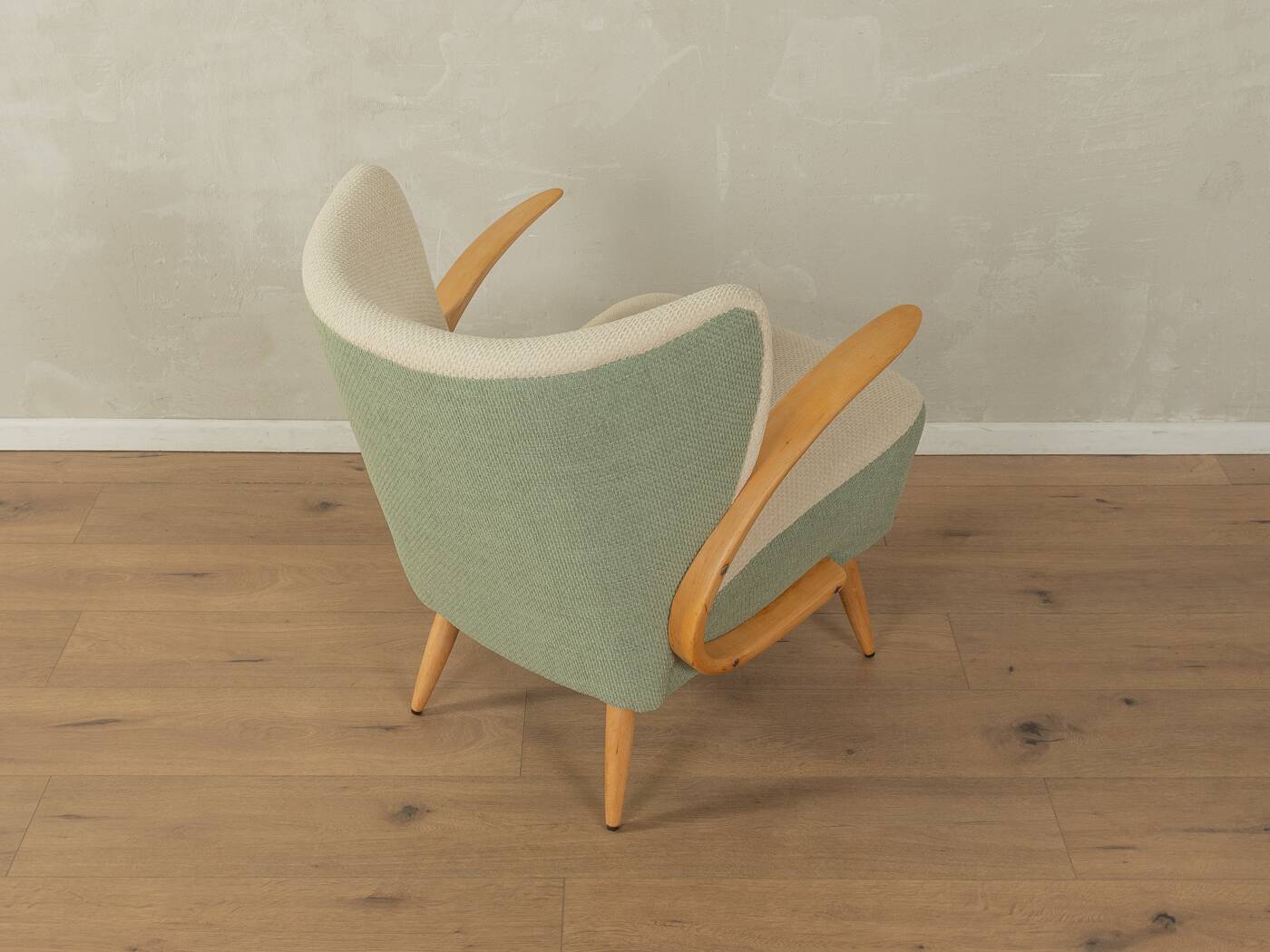 Wonderful armchair in two-tone look from the 1950s