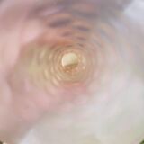 Pink frosted glass vase