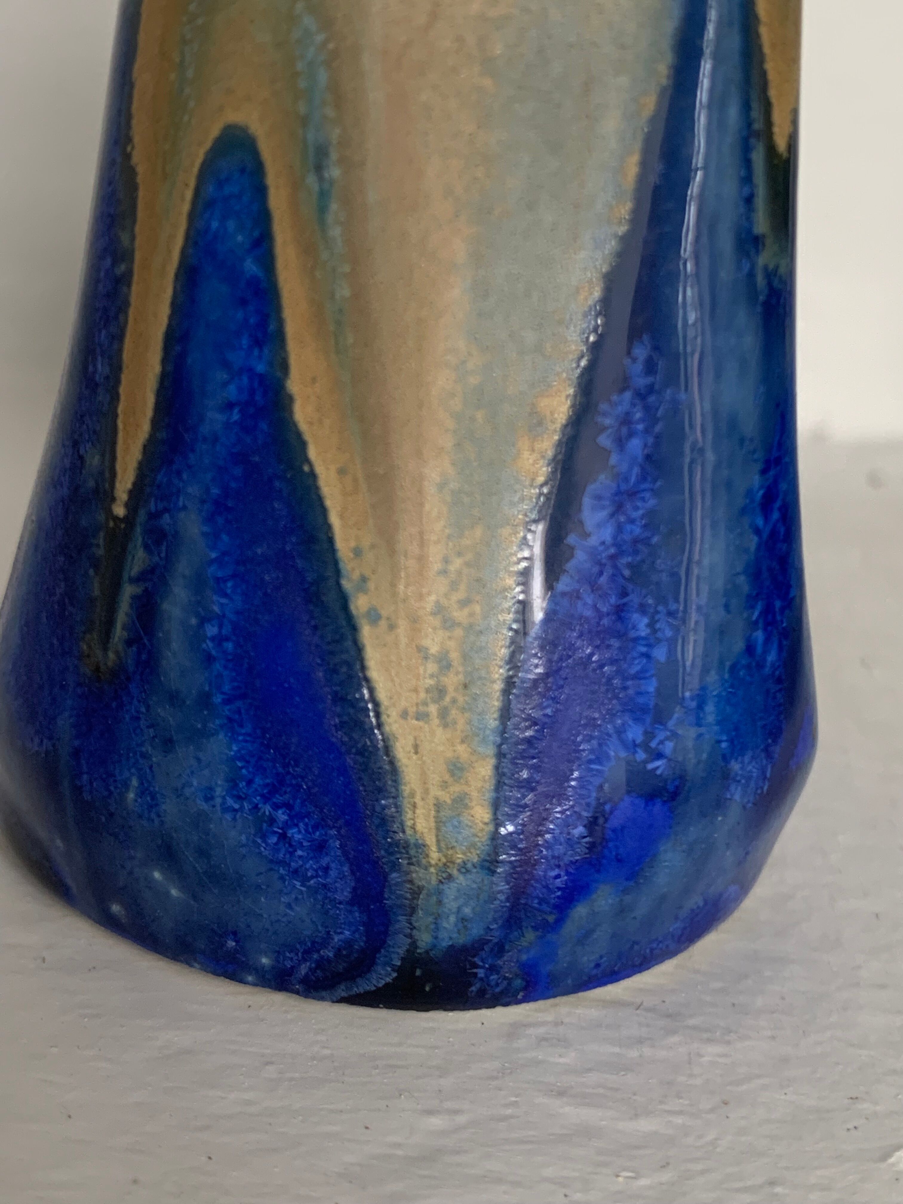 5 glazed ceramic vases 1930
