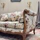 Cross Bed Known as “Turkish” in Walnut, Louis XV Style, 19th Century