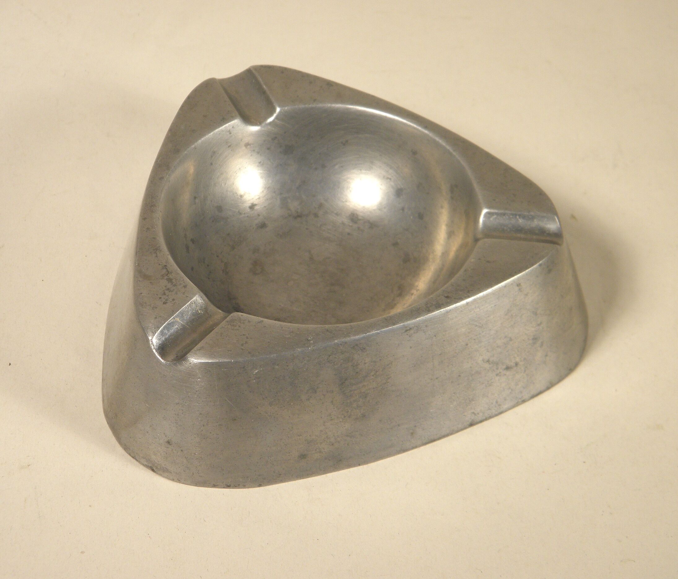 Vintage aluminum ashtray