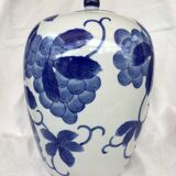 Asian-style porcelain jar with lid