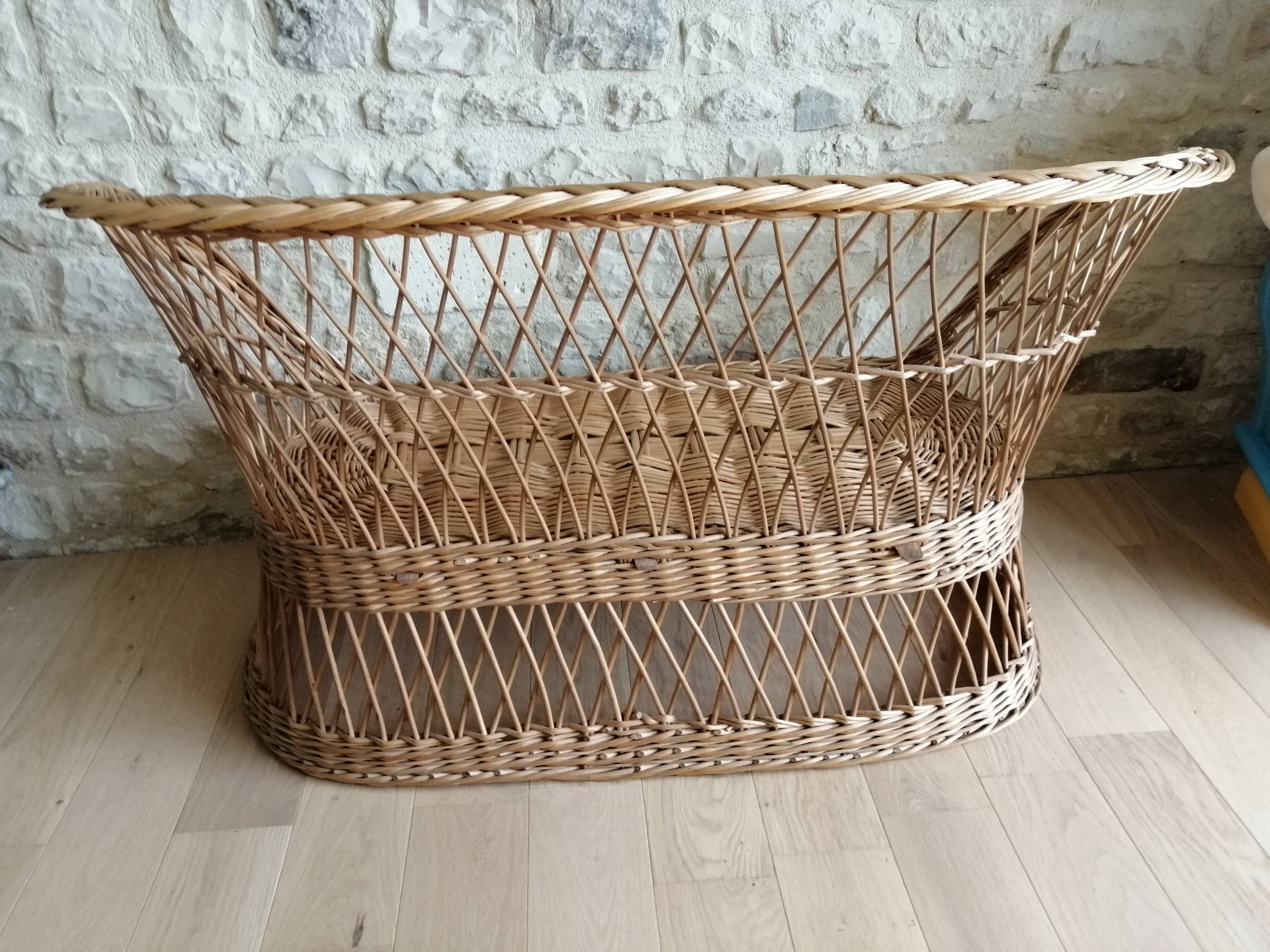 Rattan bench