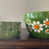 Duo vintage plant pot West Germany