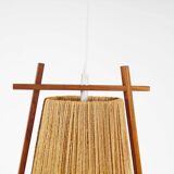 Mid-Century Sisal Pendant lamp by Temde