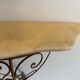 Mid-century floating wall console in wrought iron, 1950, Italy