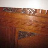 Headboard of the years 1930 in oak