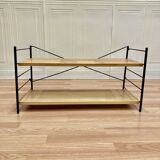 Modular metal and wood shelf design from the 1960s.